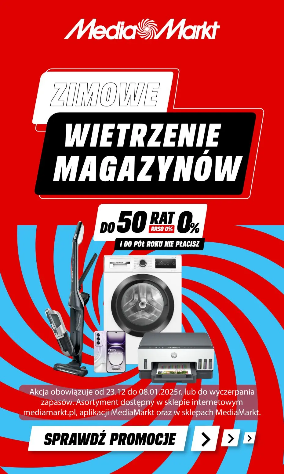 gazetka promocyjna Media Markt Zimowe wietrzenie magazynów! Do 50 rat 0% i pół roku NIE PŁACISZ! - Strona 1