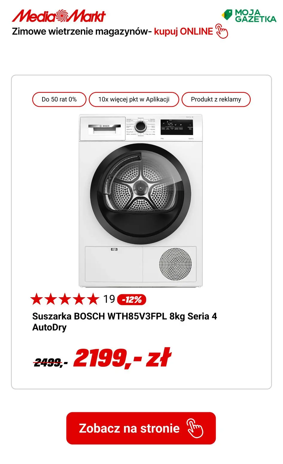 gazetka promocyjna Media Markt Zimowe wietrzenie magazynów! Do 50 rat 0% i pół roku NIE PŁACISZ! - Strona 3