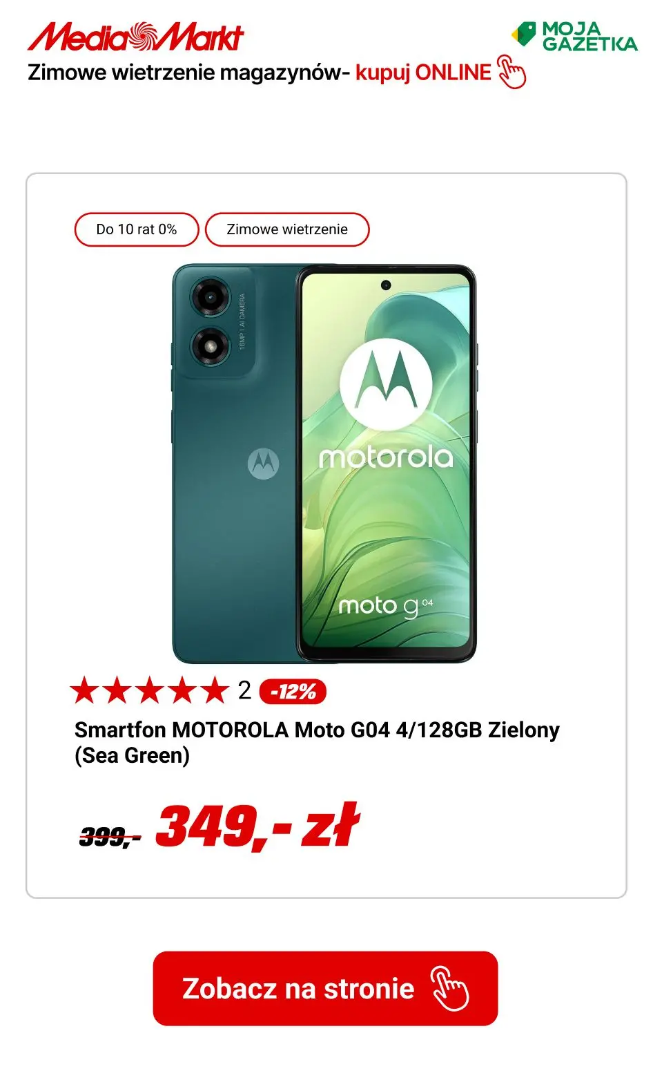 gazetka promocyjna Media Markt Zimowe wietrzenie magazynów! Do 50 rat 0% i pół roku NIE PŁACISZ! - Strona 11