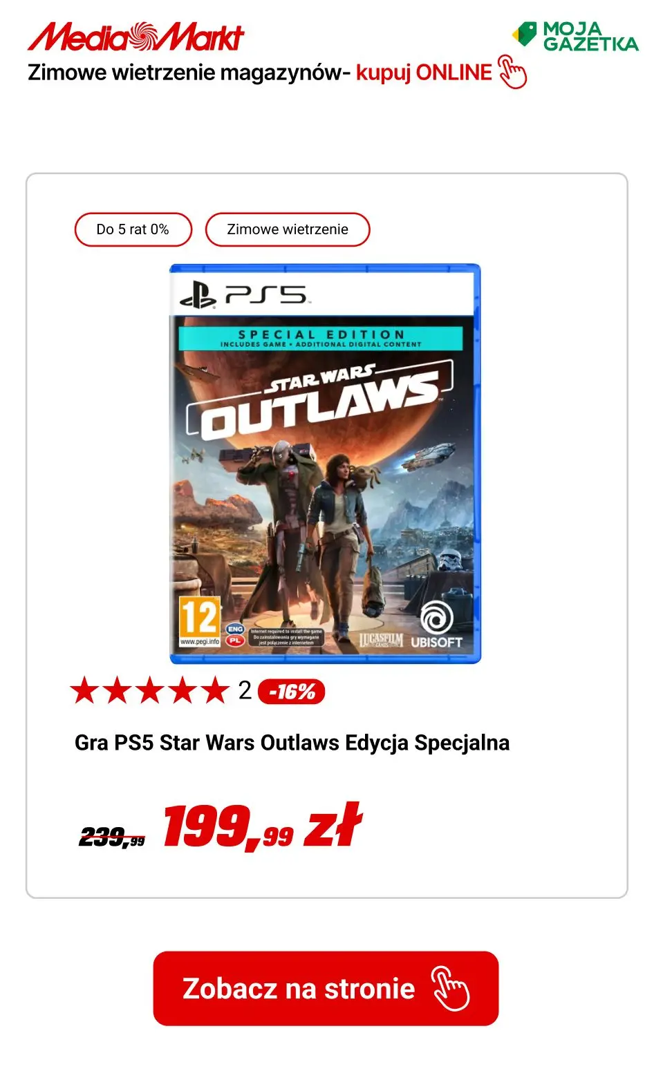 gazetka promocyjna Media Markt Zimowe wietrzenie magazynów! Do 50 rat 0% i pół roku NIE PŁACISZ! - Strona 14