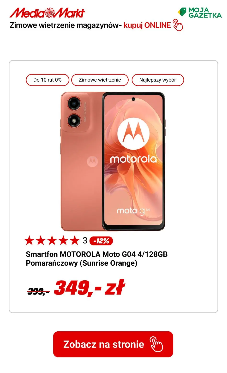 gazetka promocyjna Media Markt Zimowe wietrzenie magazynów! Do 50 rat 0% i pół roku NIE PŁACISZ! - Strona 19