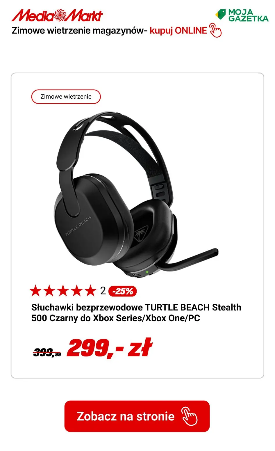 gazetka promocyjna Media Markt Zimowe wietrzenie magazynów! Do 50 rat 0% i pół roku NIE PŁACISZ! - Strona 20