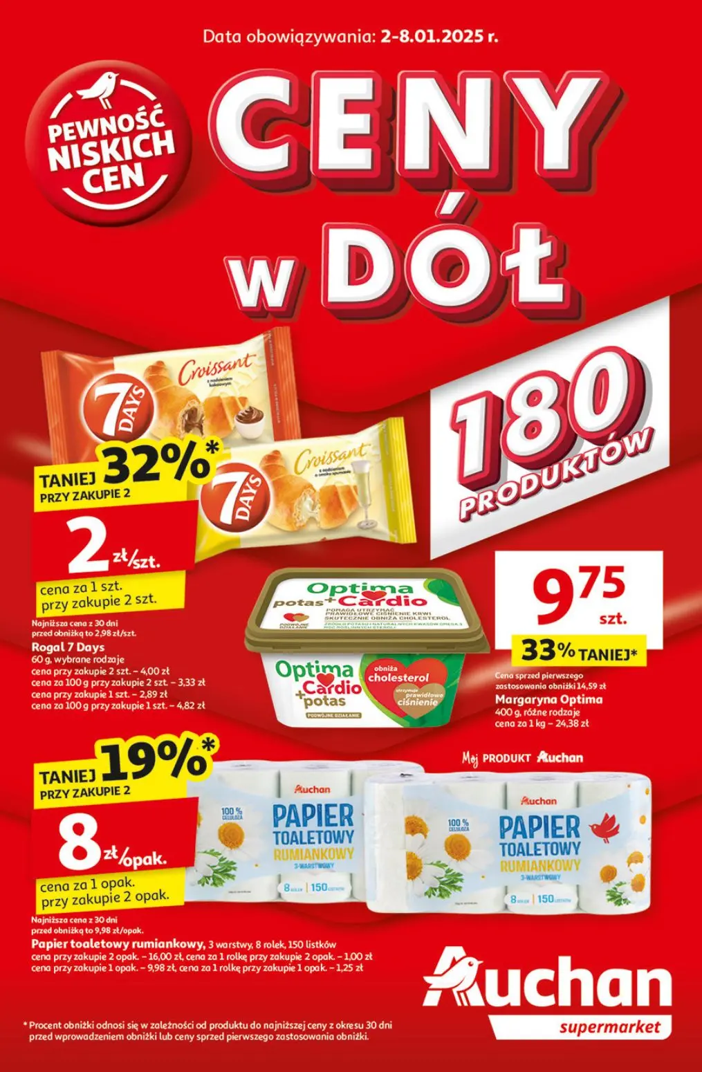 gazetka promocyjna Auchan Supermarket Ceny w dół - Strona 1