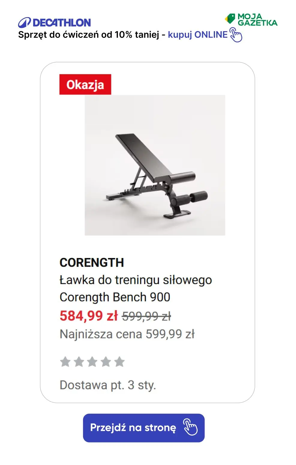 gazetka promocyjna Decathlon Czas na twój ruch! Sprzęt do ćwiczeń od -10%! - Strona 21