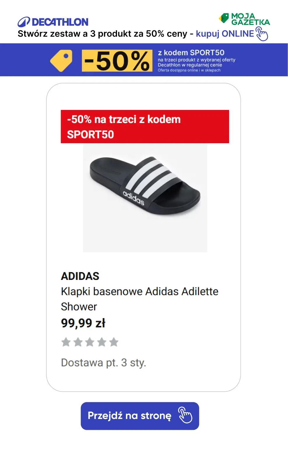 gazetka promocyjna Decathlon -50% z kodem SPORT50 na trzeci produkt z wybranej oferty! - Strona 6