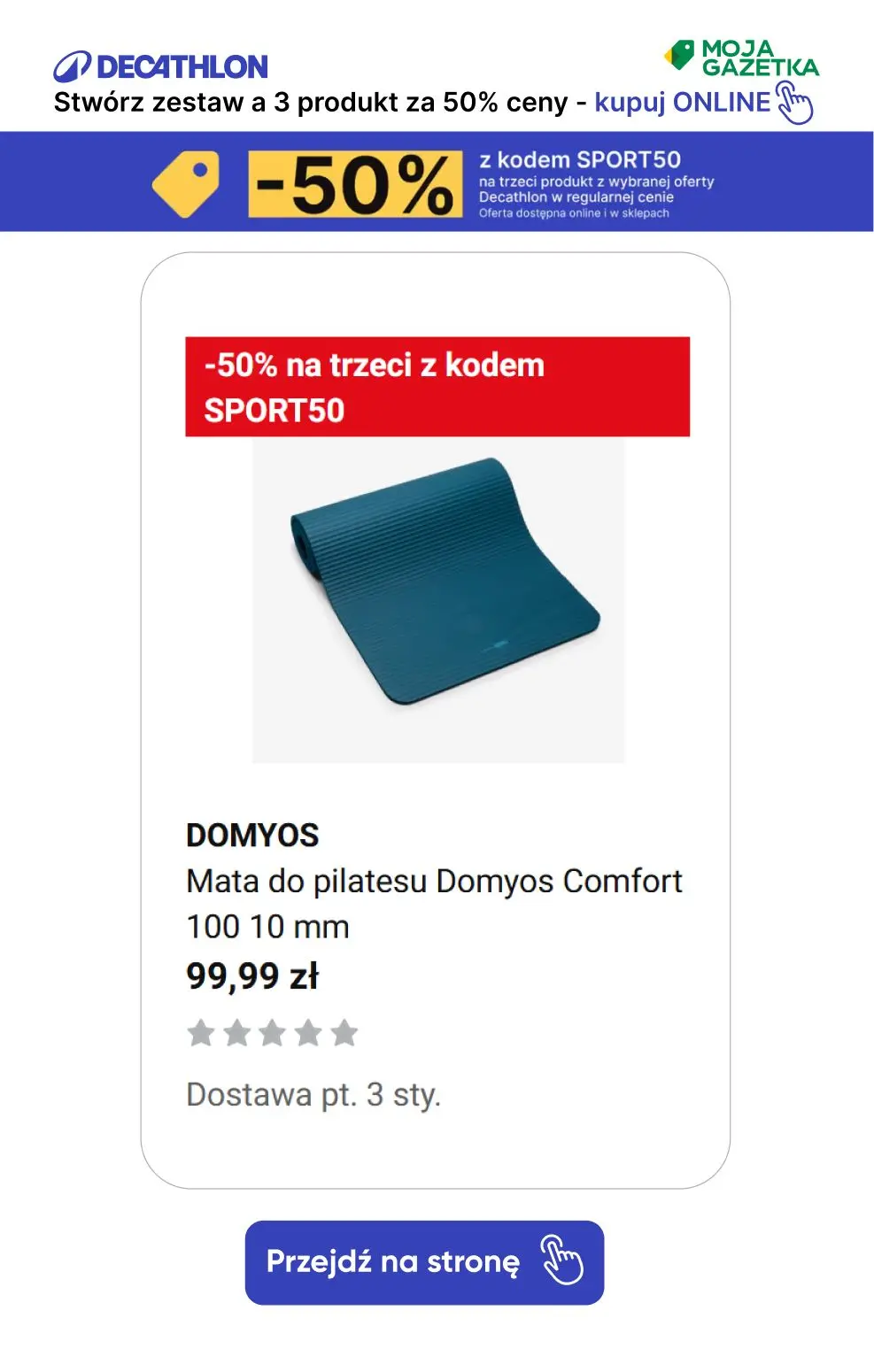 gazetka promocyjna Decathlon -50% z kodem SPORT50 na trzeci produkt z wybranej oferty! - Strona 9