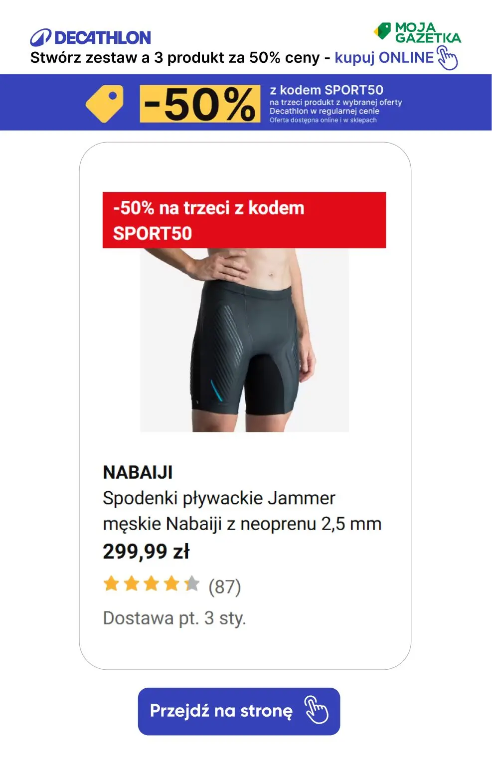 gazetka promocyjna Decathlon -50% z kodem SPORT50 na trzeci produkt z wybranej oferty! - Strona 16