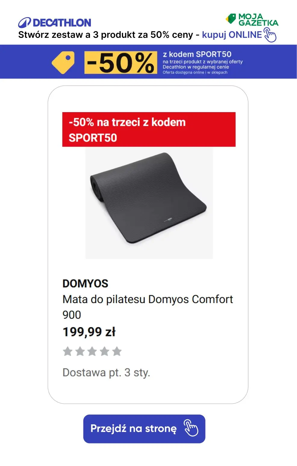 gazetka promocyjna Decathlon -50% z kodem SPORT50 na trzeci produkt z wybranej oferty! - Strona 35