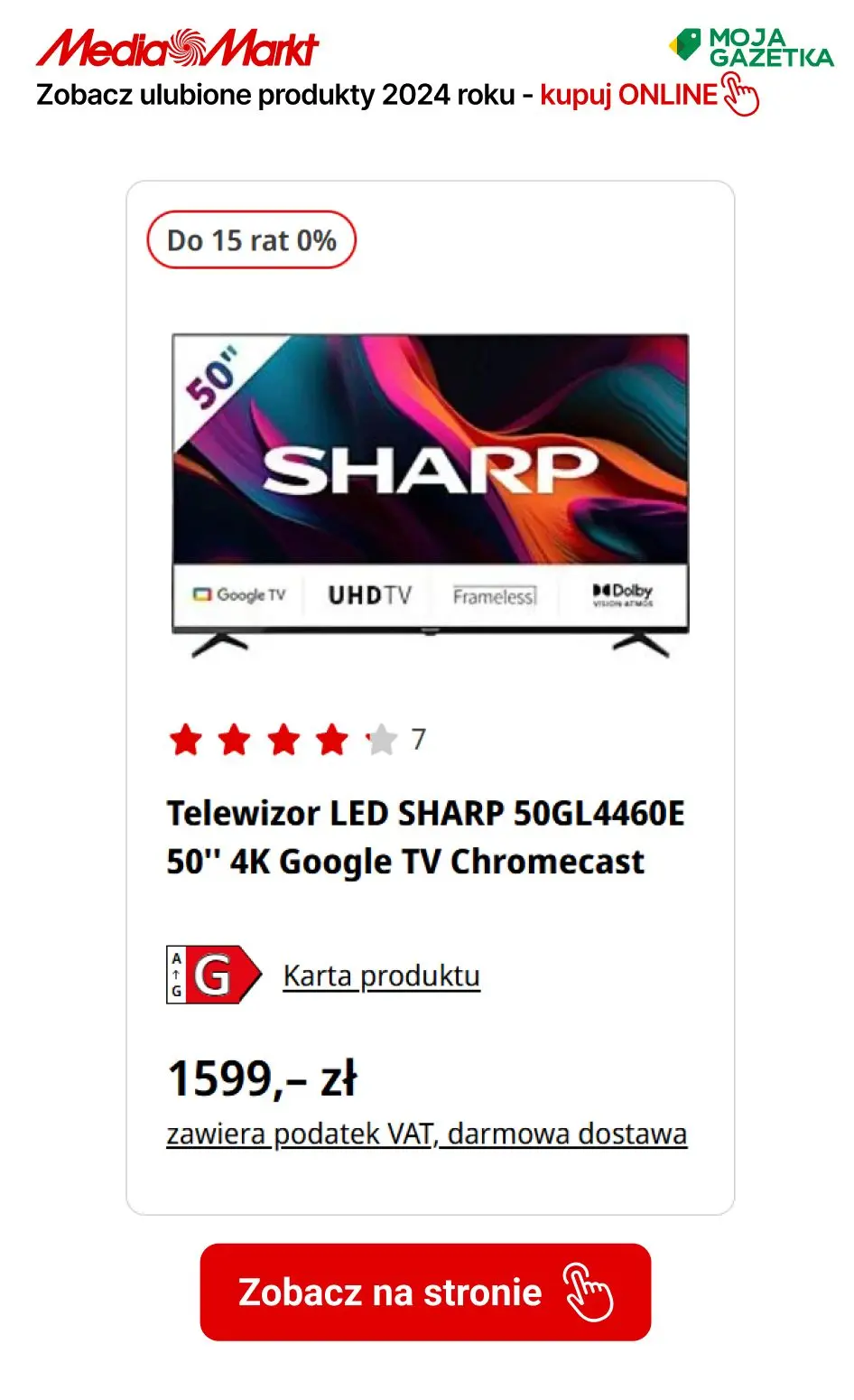 gazetka promocyjna Media Markt BESTSELLERY 2024 ROKU - zobacz ulubione produkty kupowane w 2024! - Strona 14