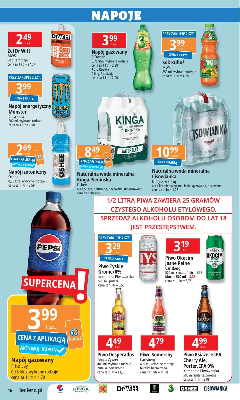 gazetka promocyjna E.Leclerc Wybór w dobrej cenie - oferta rozszerzona - Strona 16