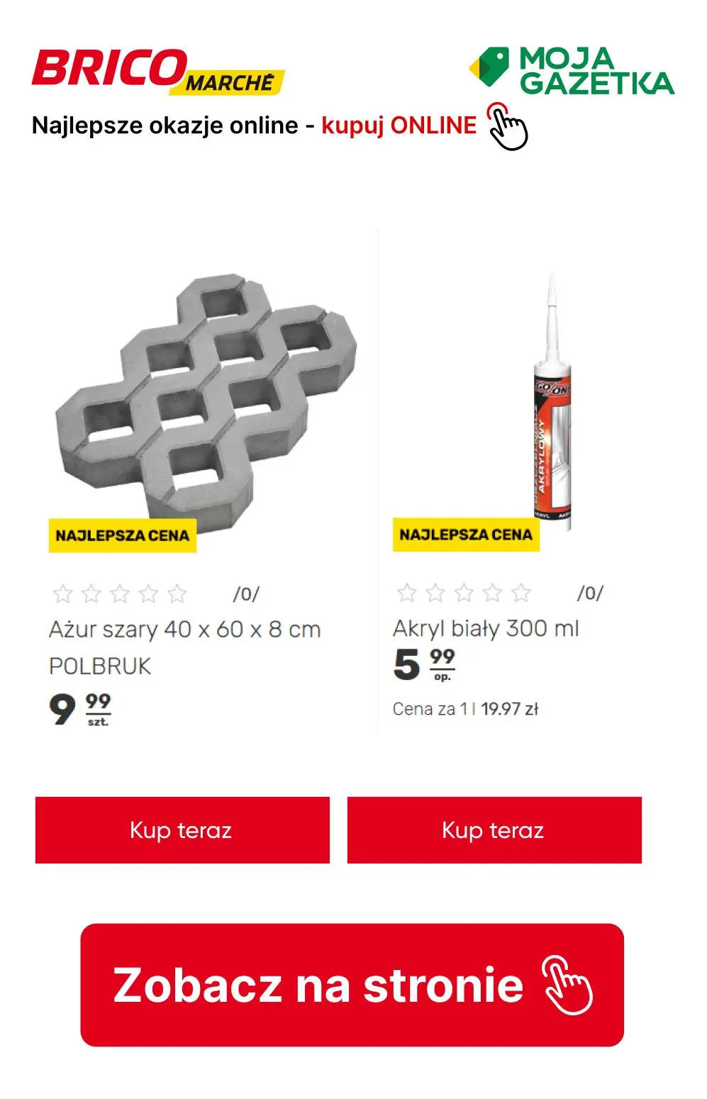 gazetka promocyjna BRICOMARCHE Najlepsze okazje! Kupuj online! - Strona 8