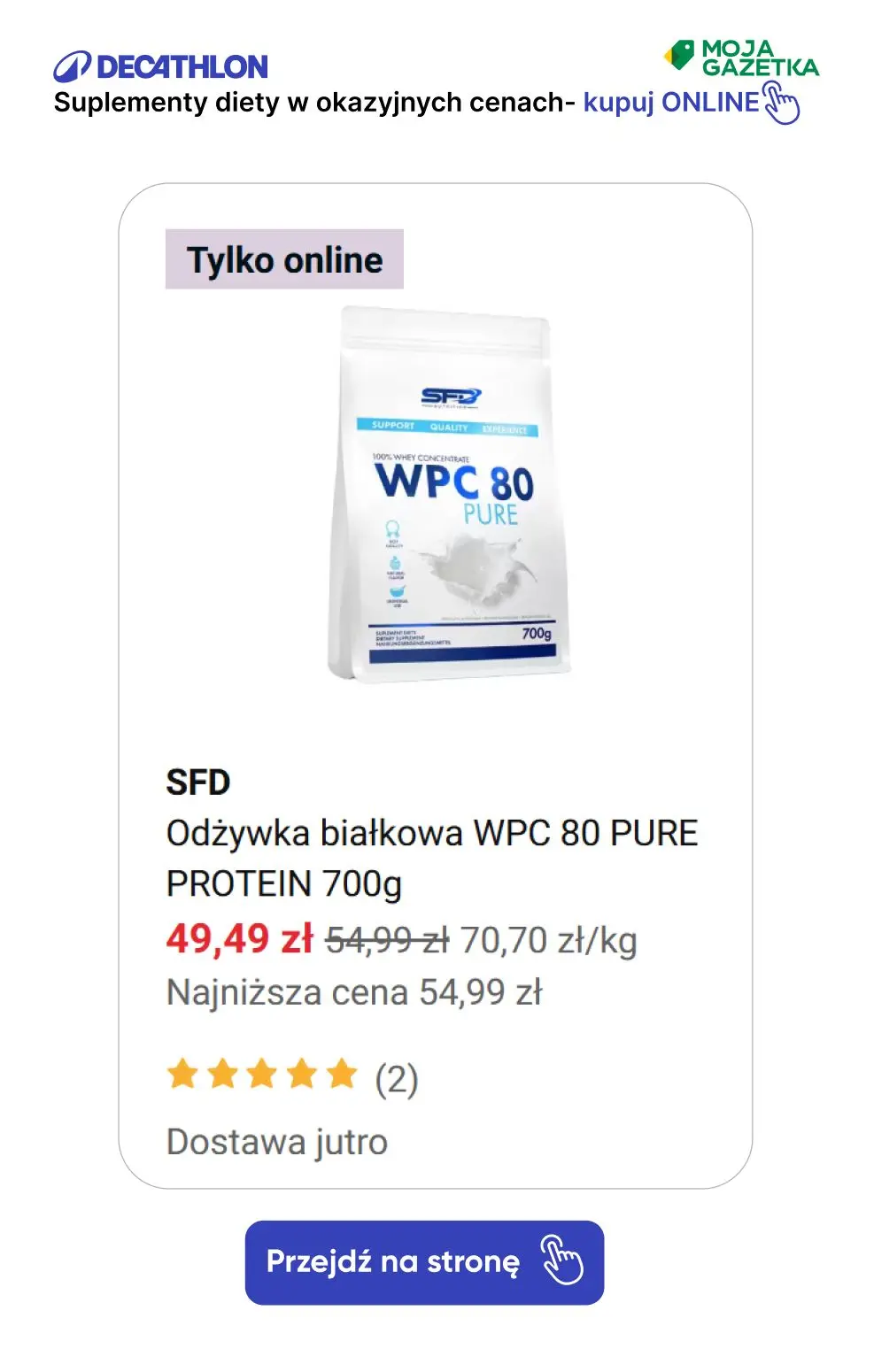 gazetka promocyjna Decathlon Okazje SFD! Suplementy diety w okazyjnych cenach. - Strona 53