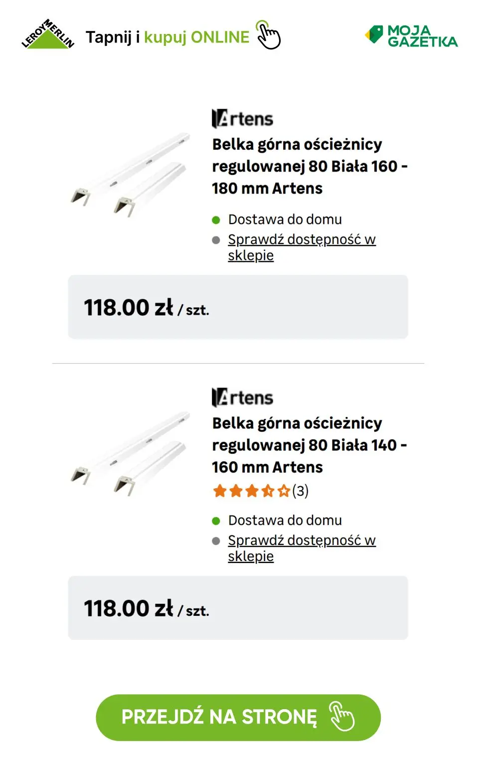 gazetka promocyjna Leroy Merlin Tydzień paneli i drzwi - 100zł za każde wydane 1000zł! - Strona 38