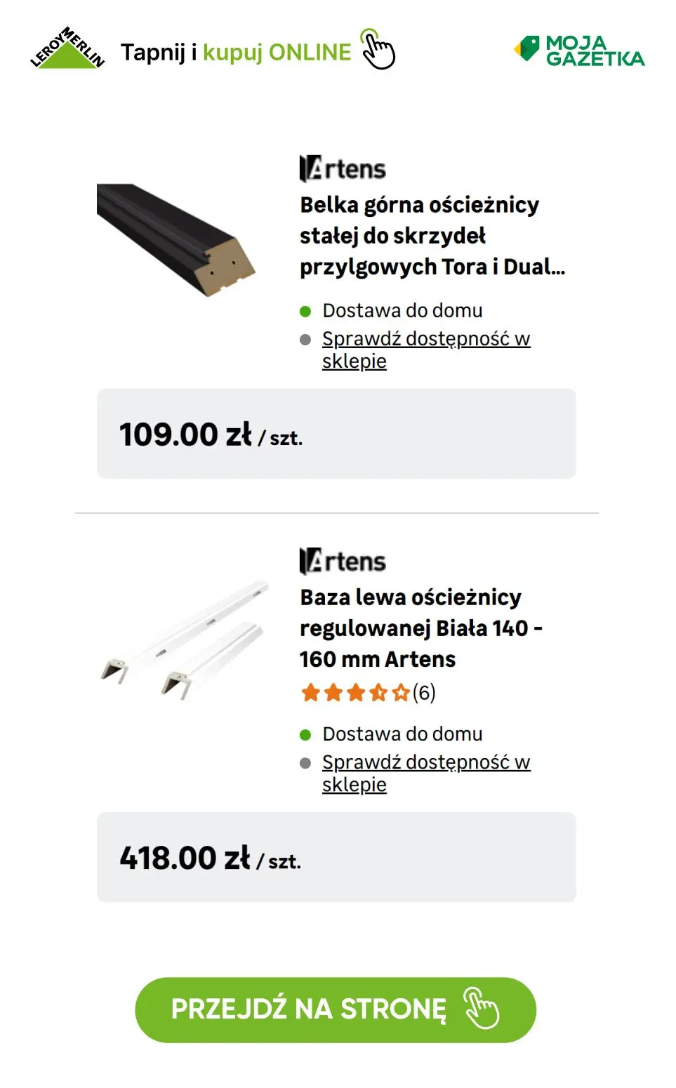 gazetka promocyjna Leroy Merlin Tydzień paneli i drzwi - 100zł za każde wydane 1000zł! - Strona 47