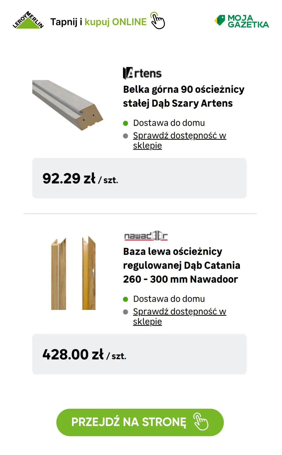 gazetka promocyjna Leroy Merlin Tydzień paneli i drzwi - 100zł za każde wydane 1000zł! - Strona 48