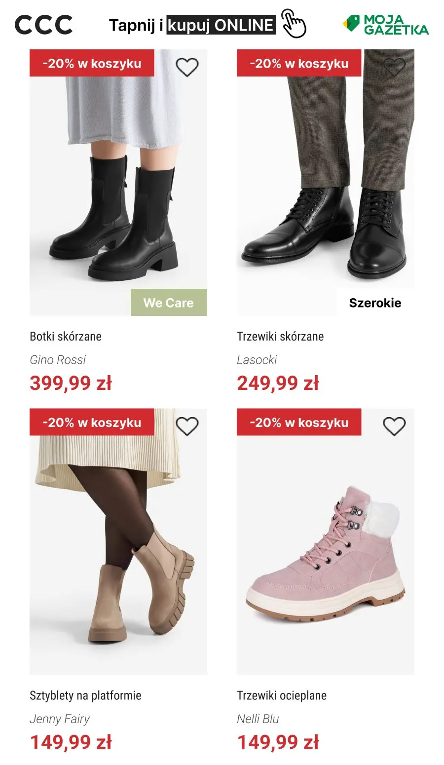 gazetka promocyjna CCC -20% na nieprzecenione buty - Strona 2