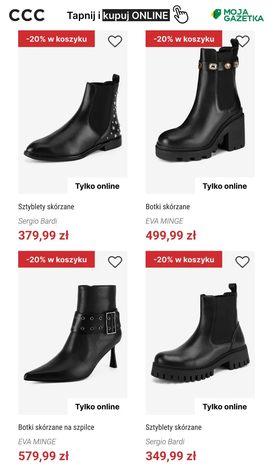 gazetka promocyjna CCC -20% na nieprzecenione buty - Strona 8