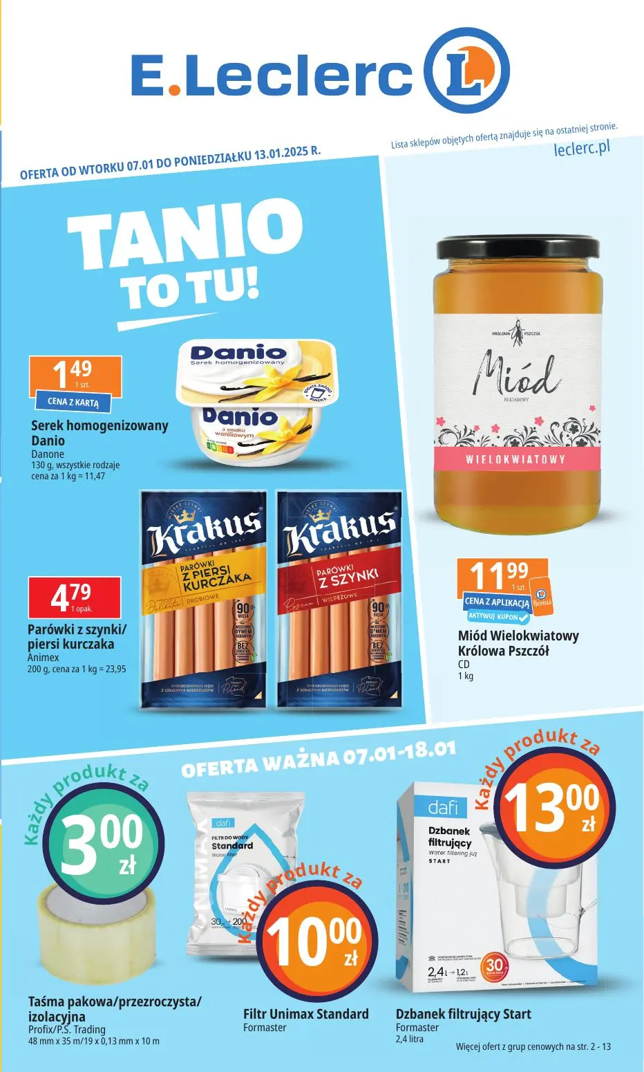 gazetka promocyjna E.Leclerc Tanio to tu! - Strona 1