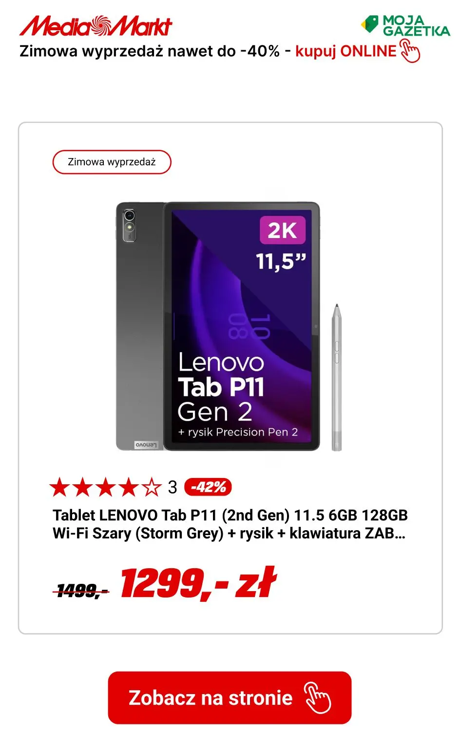 gazetka promocyjna Media Markt Zimowa wyprzedaż! Sprawdź promocje nawet do -40%. - Strona 5