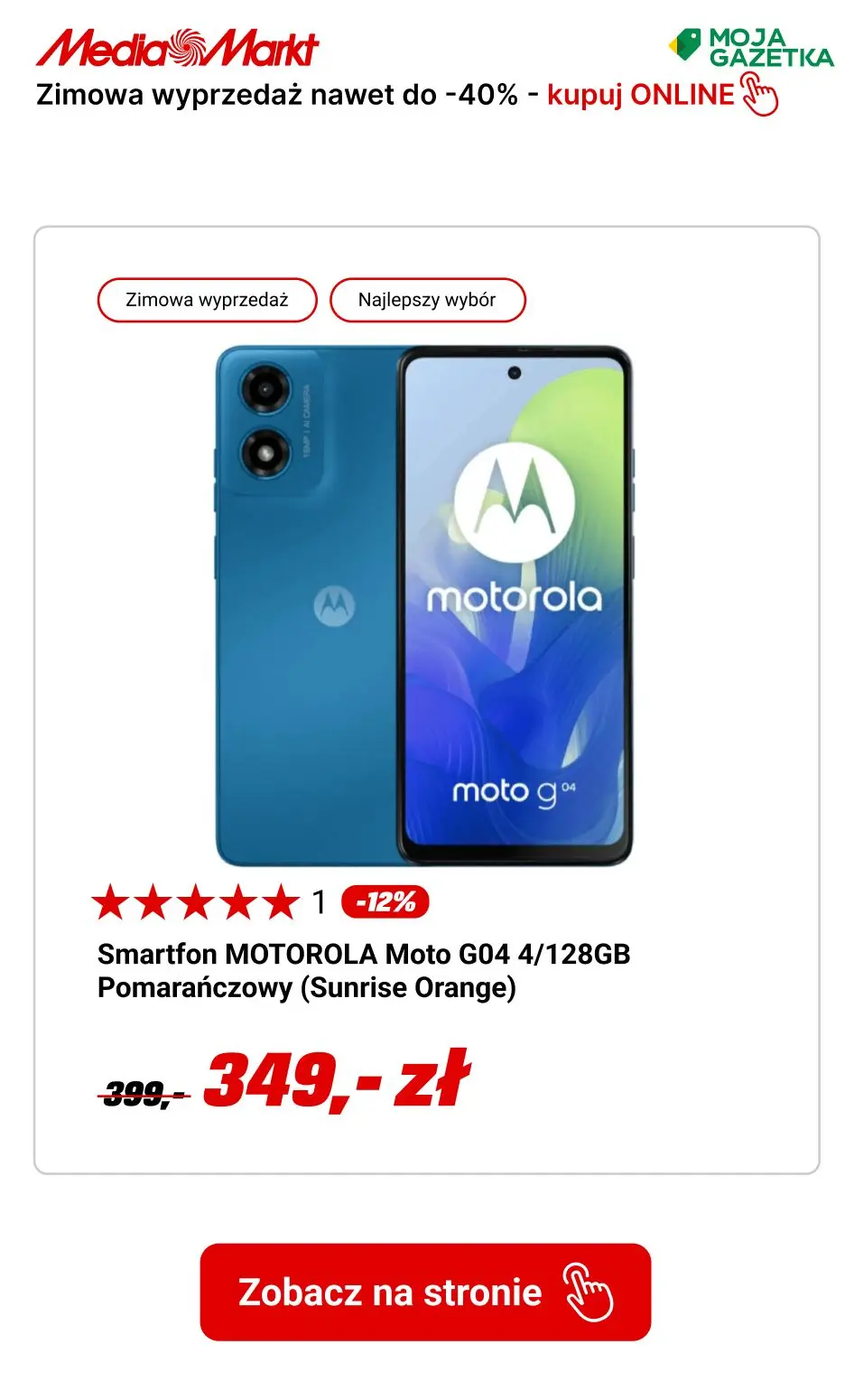 gazetka promocyjna Media Markt Zimowa wyprzedaż! Sprawdź promocje nawet do -40%. - Strona 10