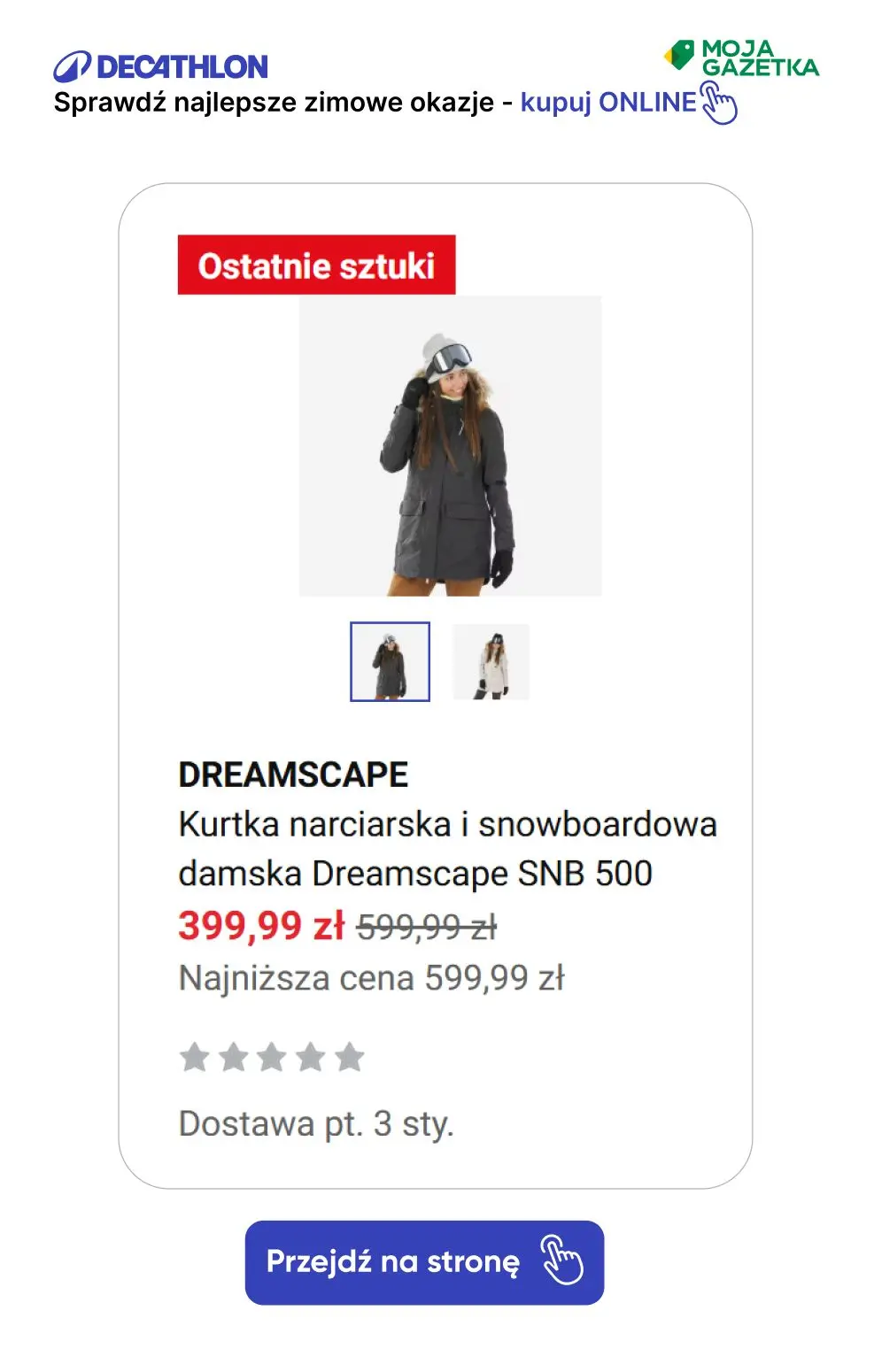 gazetka promocyjna Decathlon Sprawdź super zimowe okazje!! - Strona 2