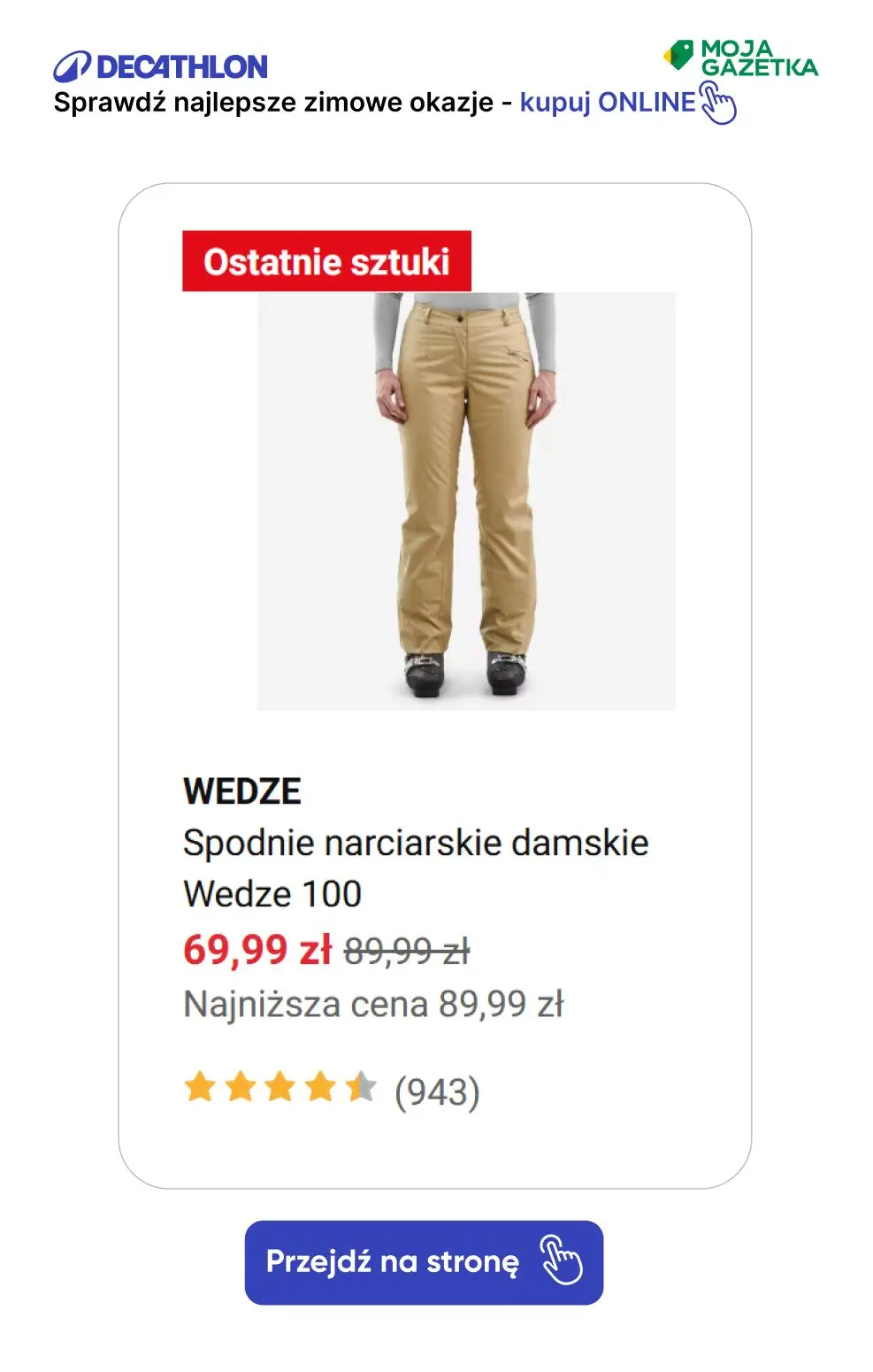 gazetka promocyjna Decathlon Sprawdź super zimowe okazje!! - Strona 22