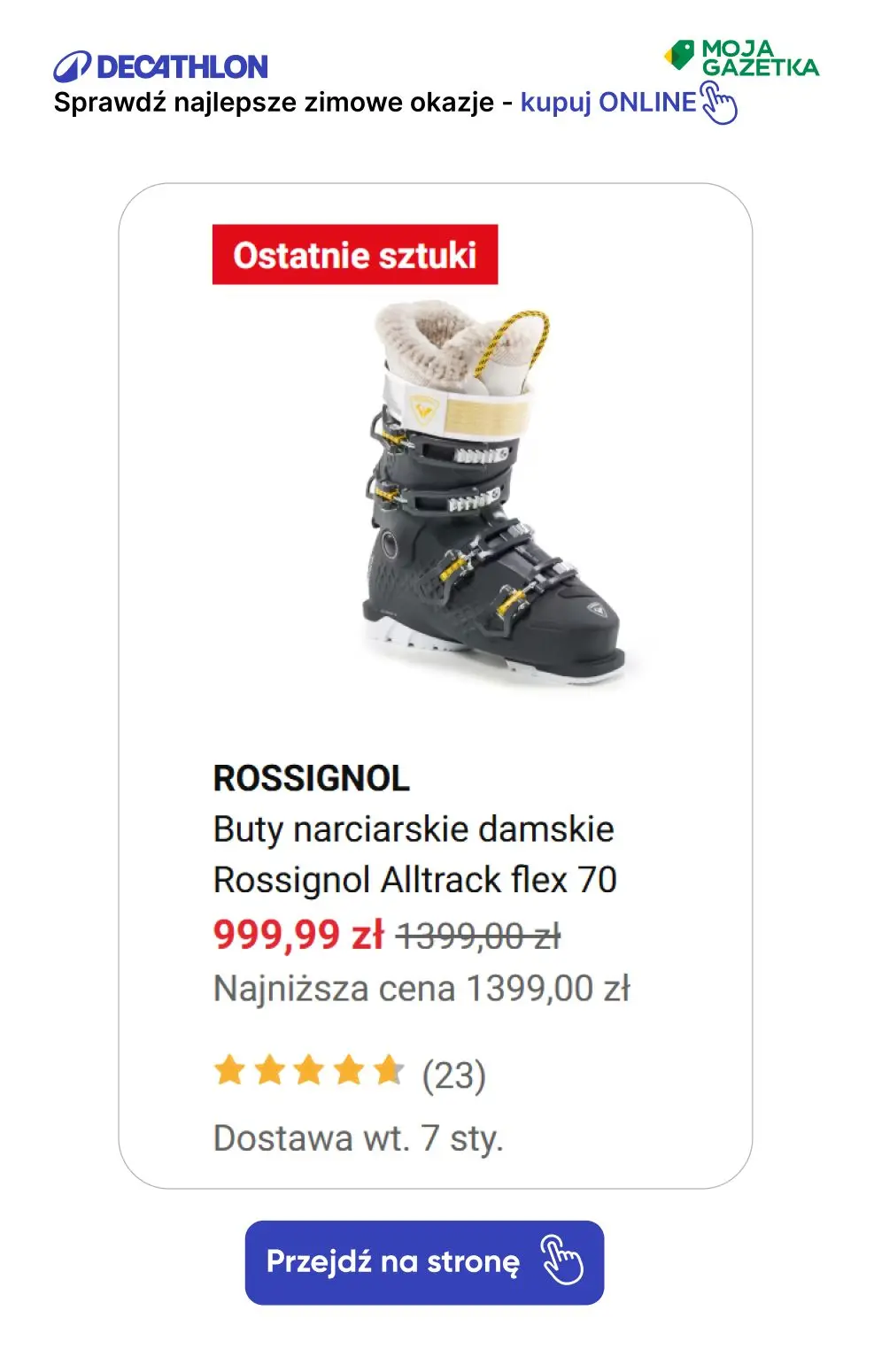 gazetka promocyjna Decathlon Sprawdź super zimowe okazje!! - Strona 40