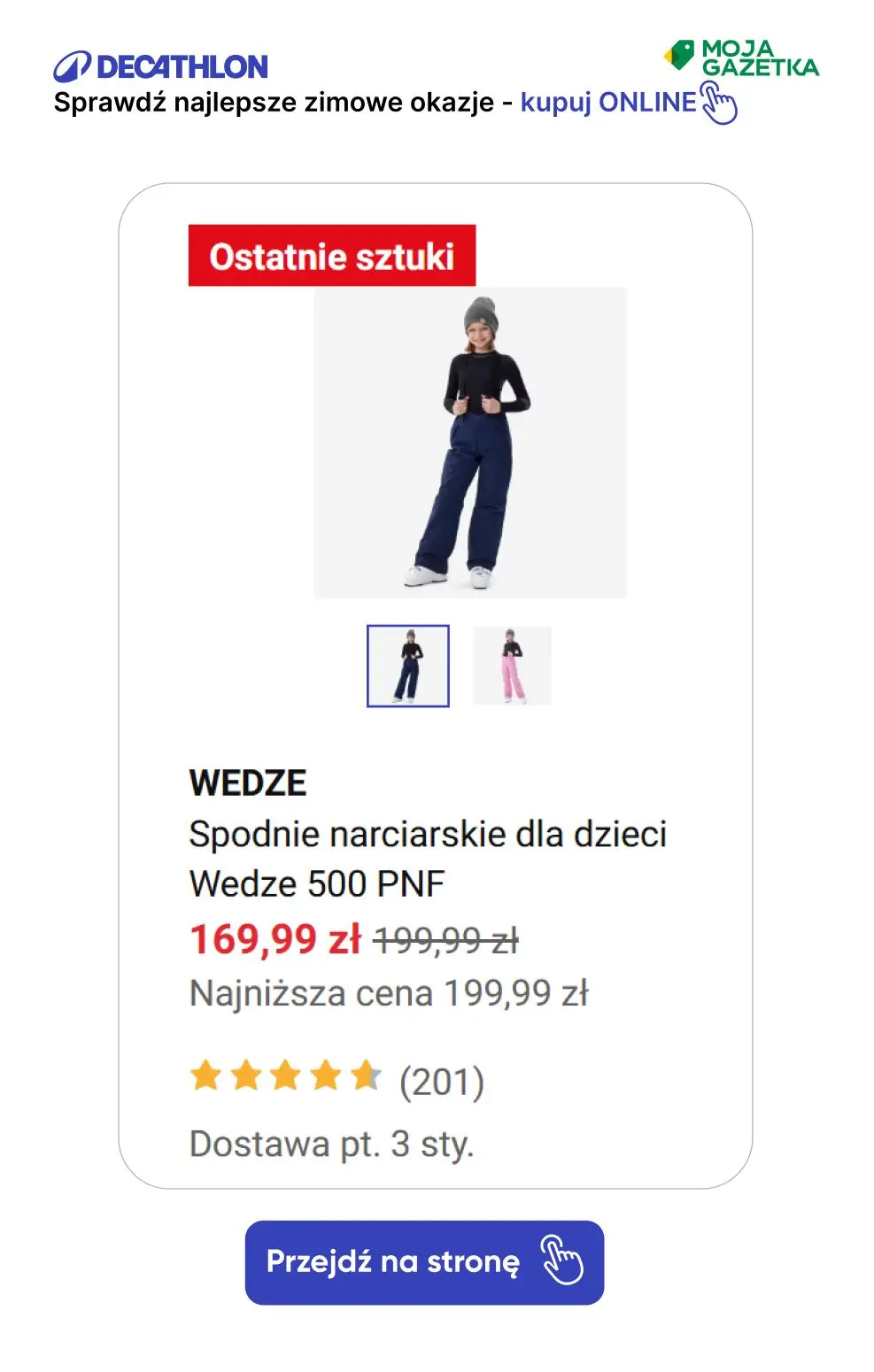 gazetka promocyjna Decathlon Sprawdź super zimowe okazje!! - Strona 44