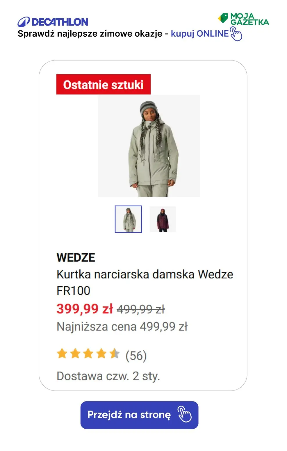 gazetka promocyjna Decathlon Sprawdź super zimowe okazje!! - Strona 45