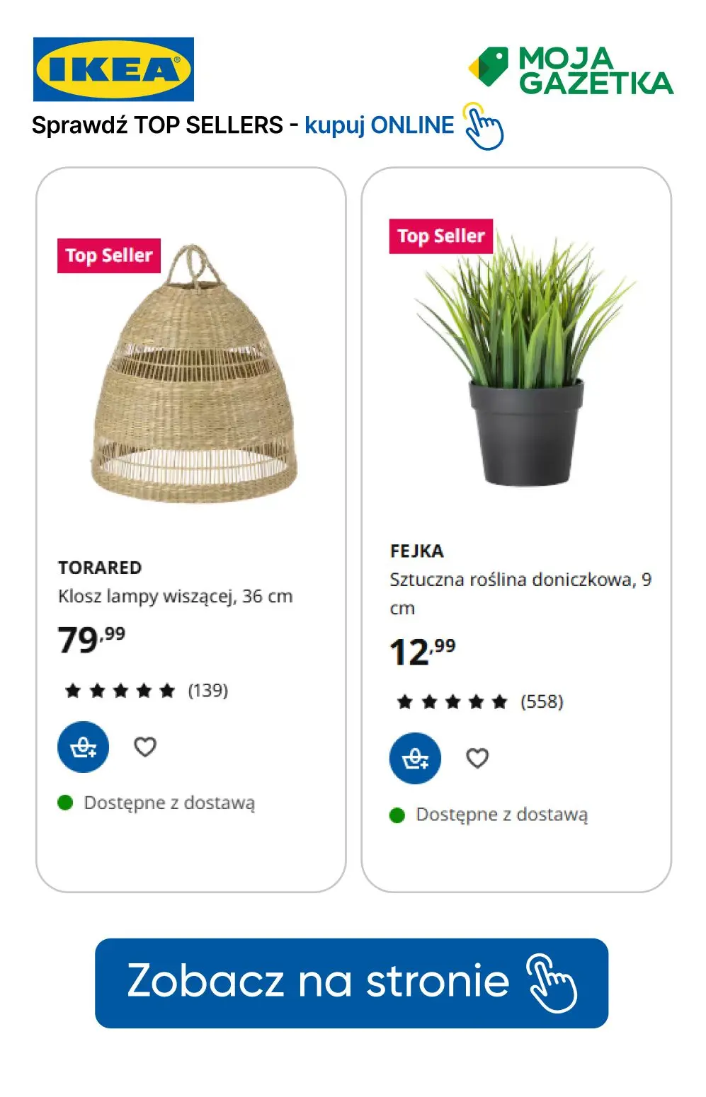 gazetka promocyjna IKEA Sprawdź TOP sellers i kupuj online! - Strona 40