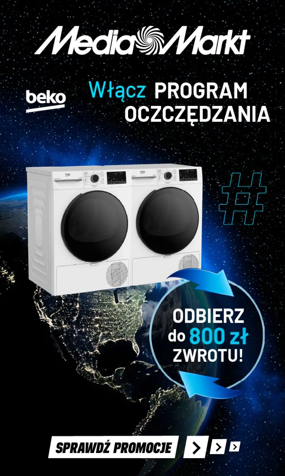 gazetka promocyjna Media Markt Kup wybraną pralkę lub suszarkę Beko i otrzymaj zwrot! - Strona 1