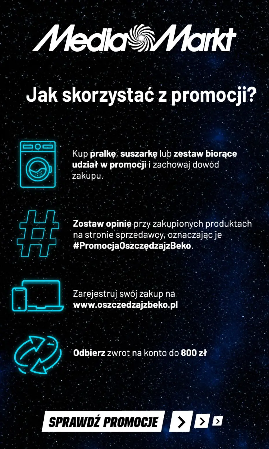 gazetka promocyjna Media Markt Kup wybraną pralkę lub suszarkę Beko i otrzymaj zwrot! - Strona 2