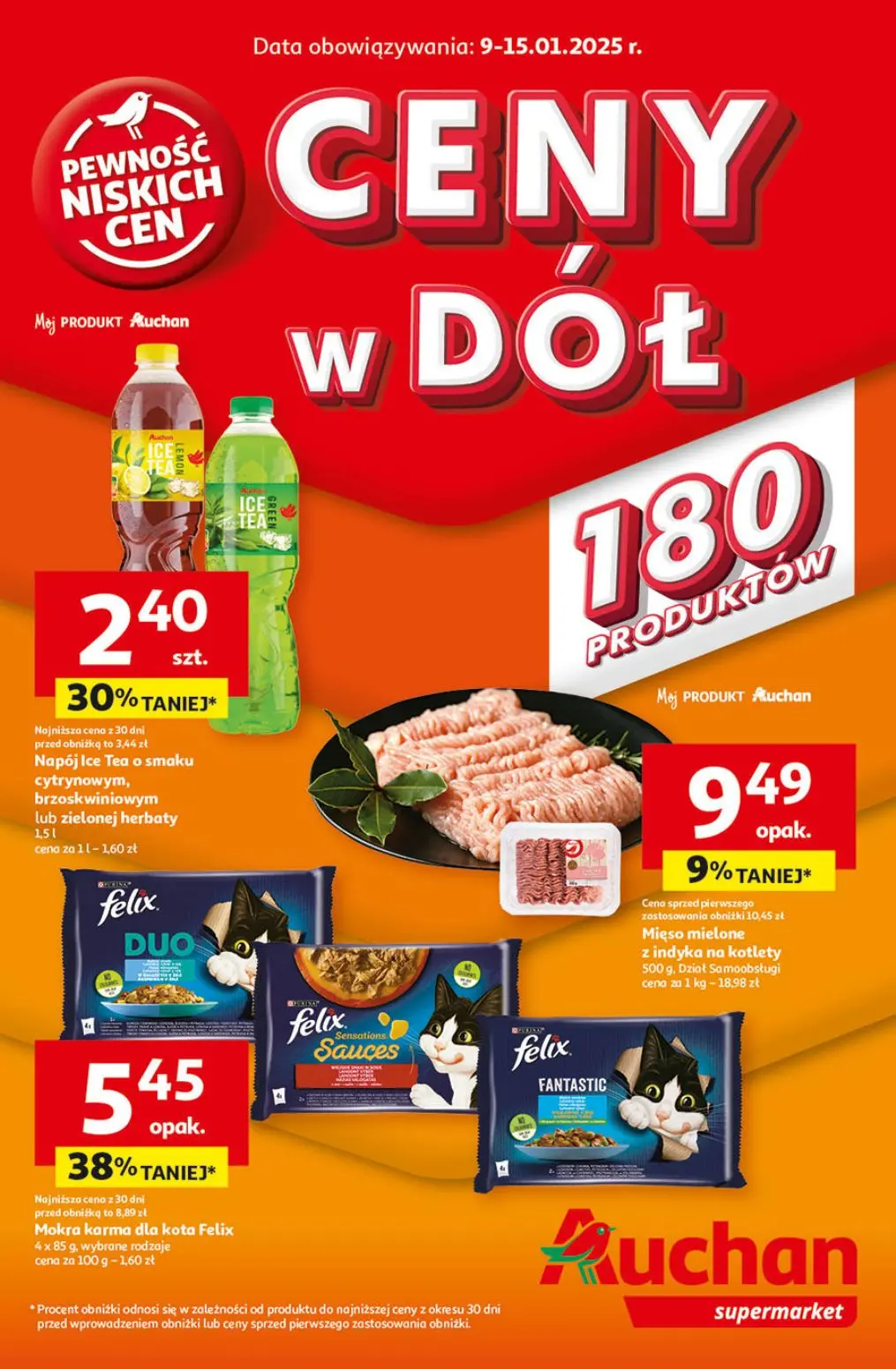 gazetka promocyjna Auchan Supermarket Ceny w dół - Strona 1