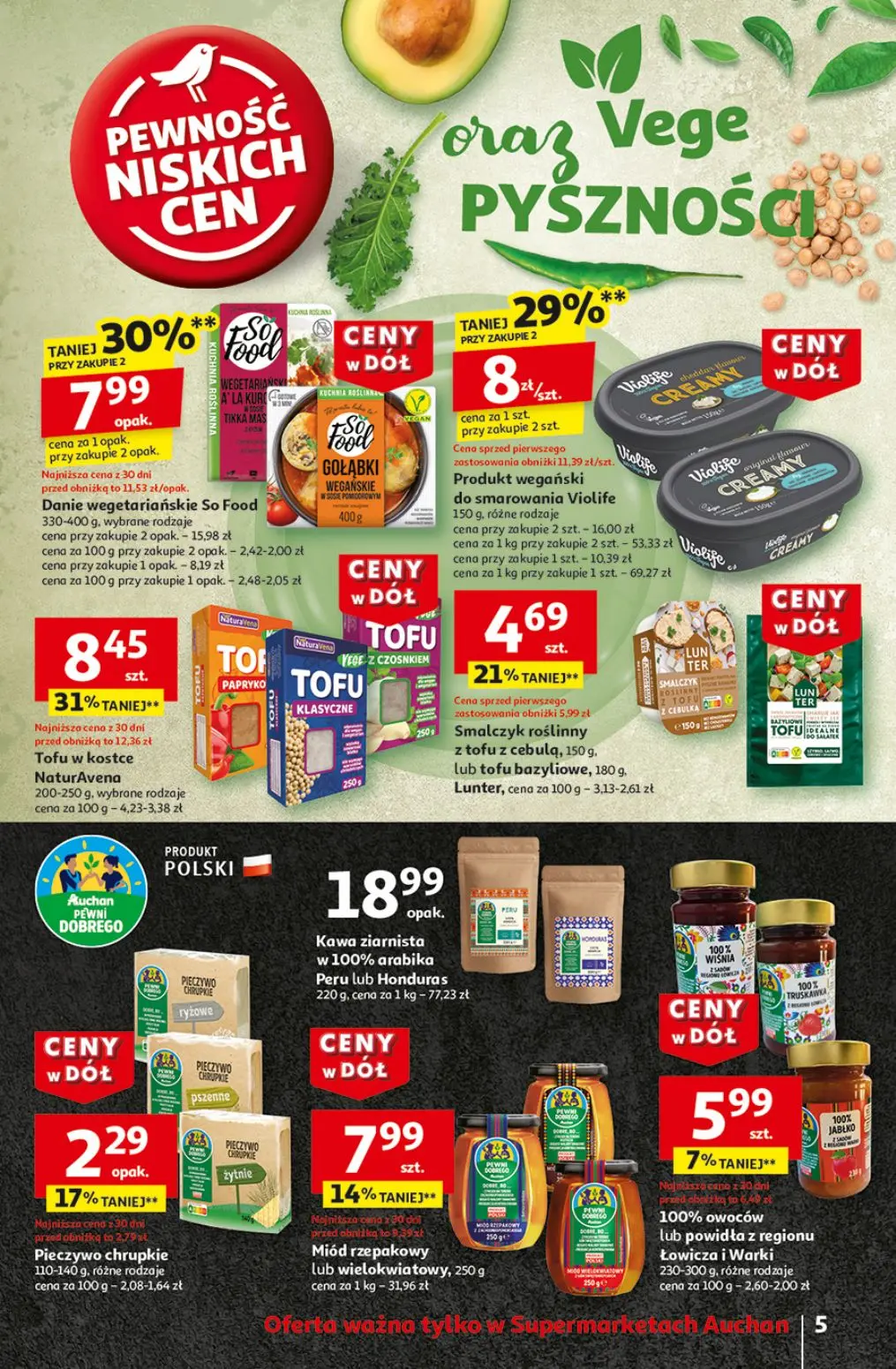 gazetka promocyjna Auchan Supermarket Ceny w dół - Strona 5