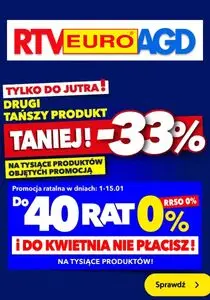 Gazetka promocyjna RTV EURO AGD, ważna od 2025-01-14 do 2025-01-15.