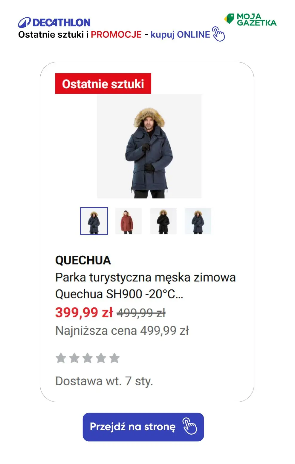 gazetka promocyjna Decathlon Ostatnie sztuki i promocje. Sprawdź swoje ulubione produkty w nowych lepszych cenach! - Strona 44