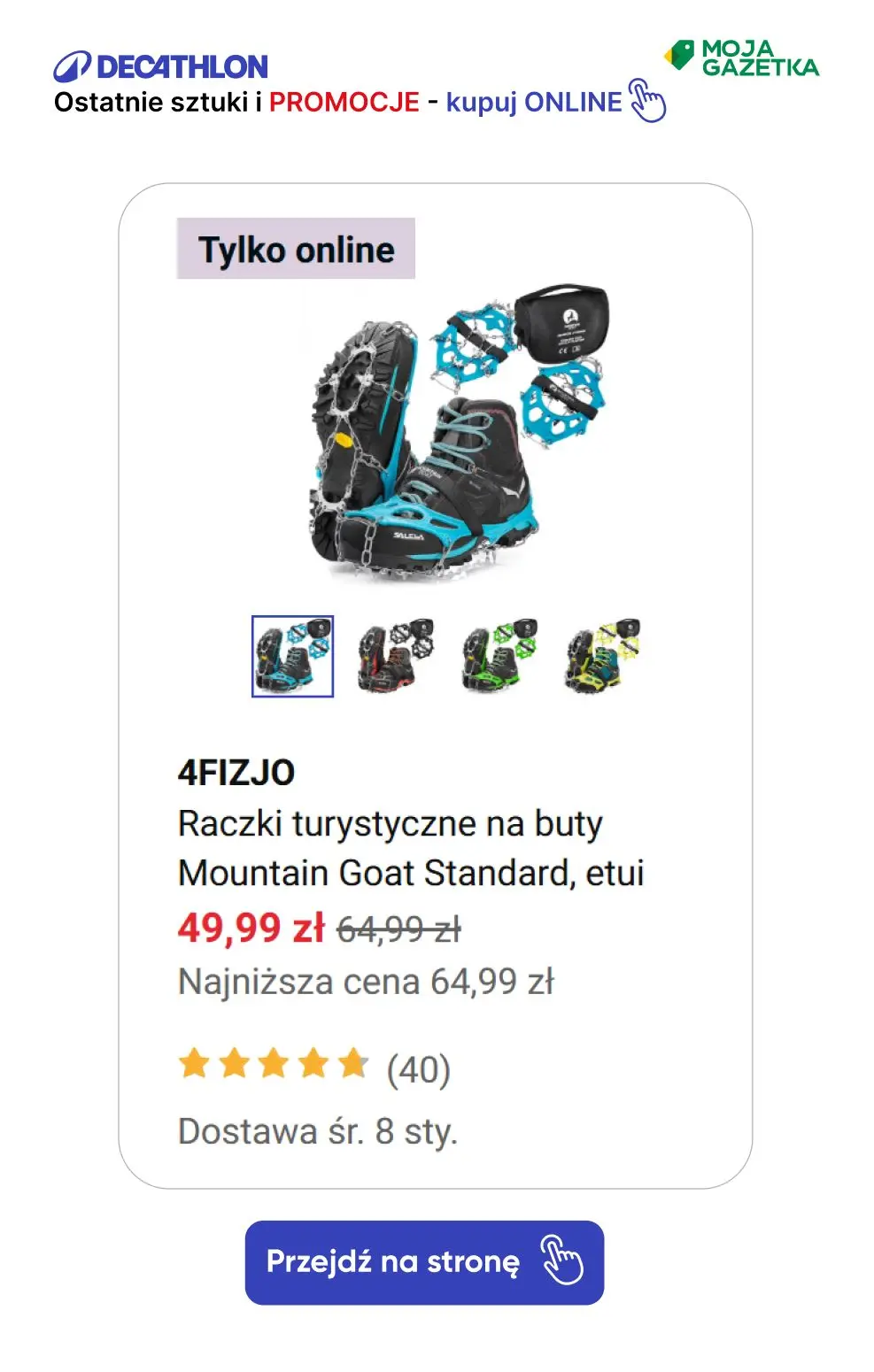 gazetka promocyjna Decathlon Ostatnie sztuki i promocje. Sprawdź swoje ulubione produkty w nowych lepszych cenach! - Strona 61