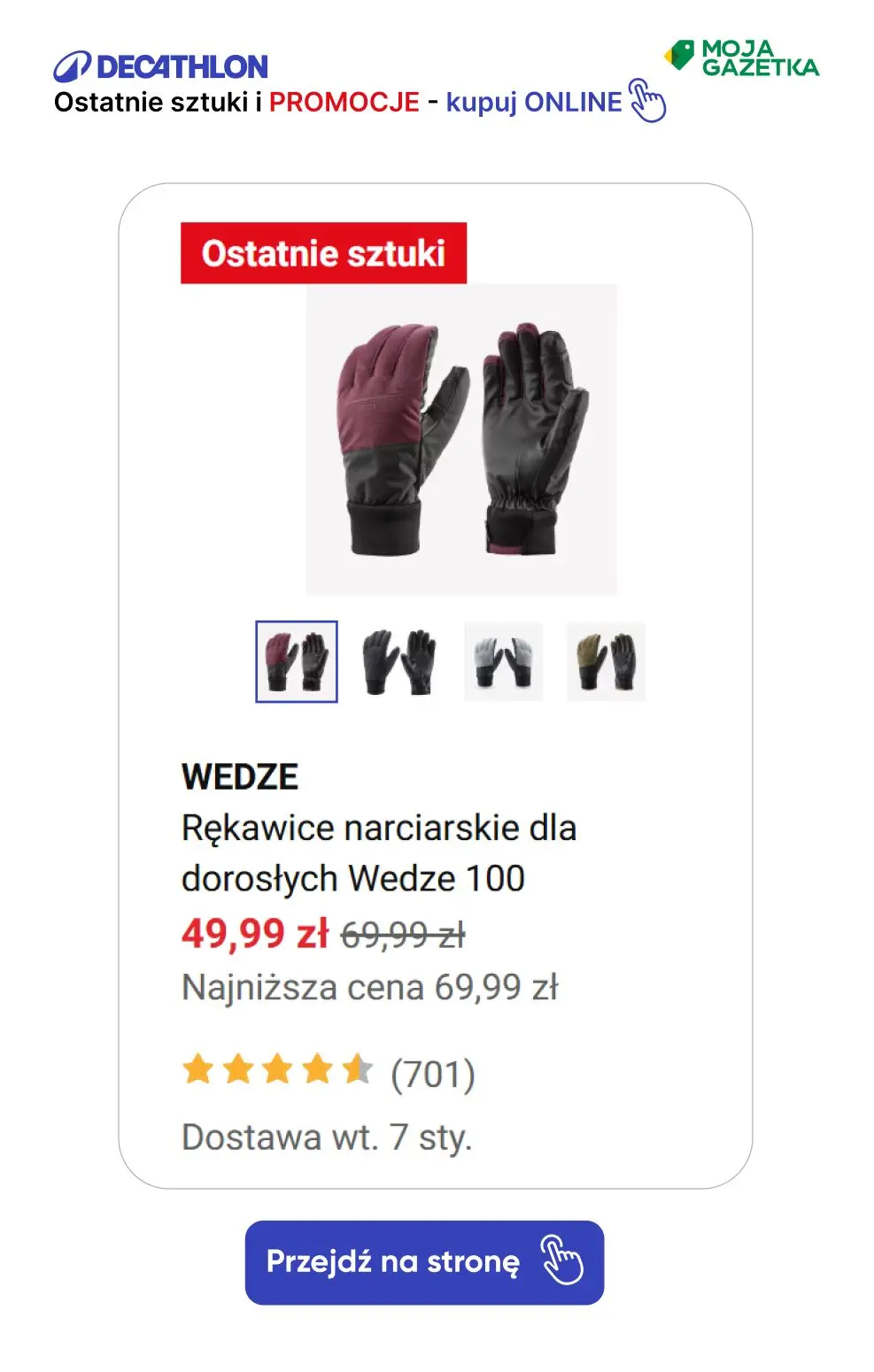 gazetka promocyjna Decathlon Ostatnie sztuki i promocje. Sprawdź swoje ulubione produkty w nowych lepszych cenach! - Strona 65