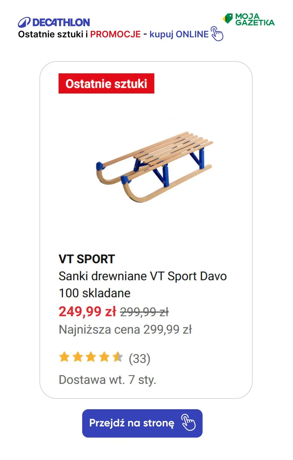 gazetka promocyjna Decathlon Ostatnie sztuki i promocje. Sprawdź swoje ulubione produkty w nowych lepszych cenach! - Strona 69