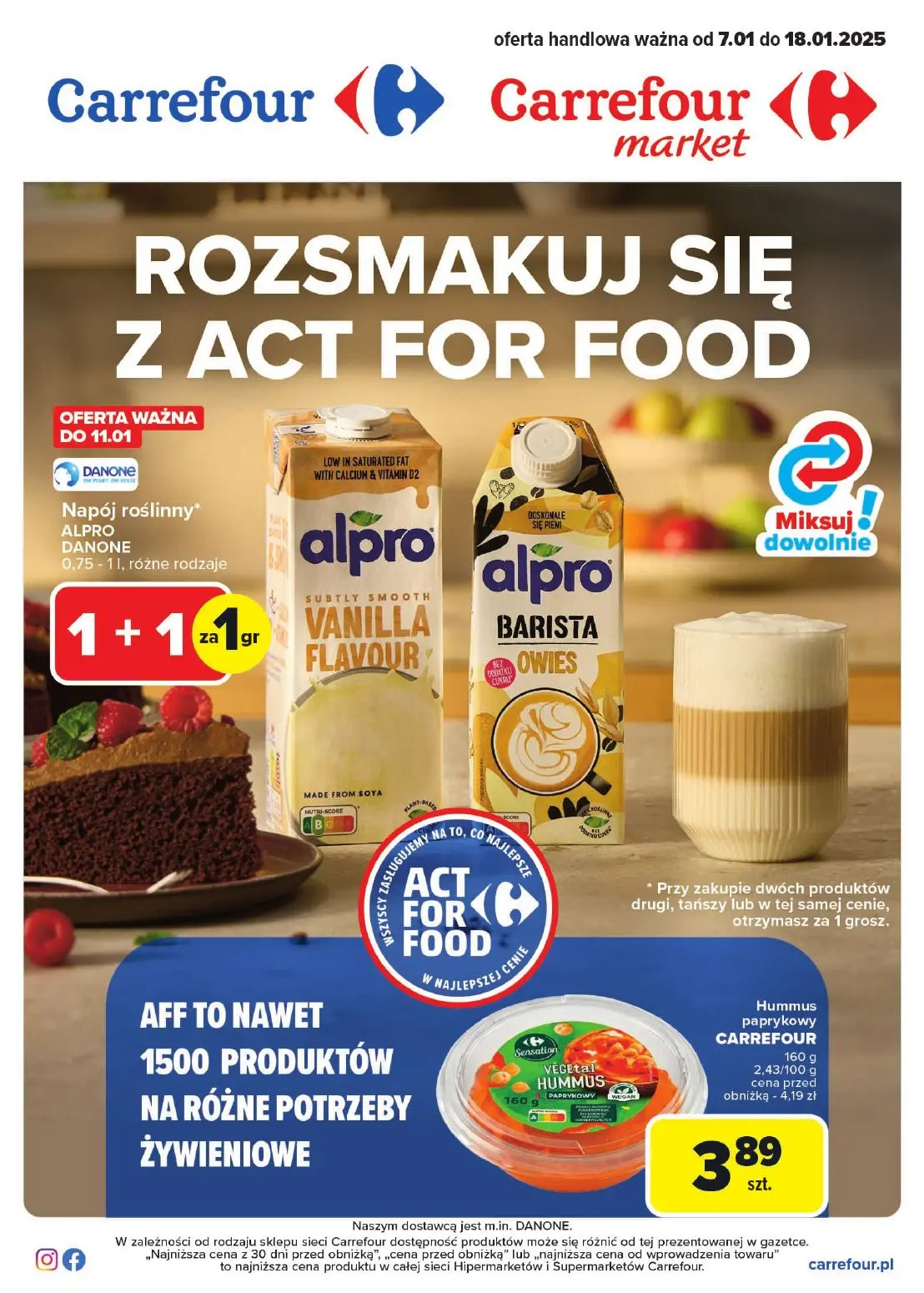 gazetka promocyjna Carrefour Market Zasmakuj się z Act for food - Strona 1