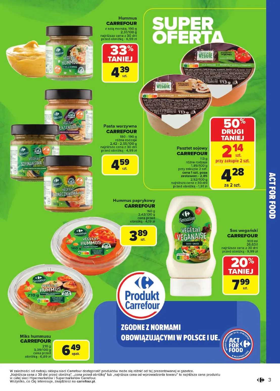 gazetka promocyjna Carrefour Market Zasmakuj się z Act for food - Strona 3