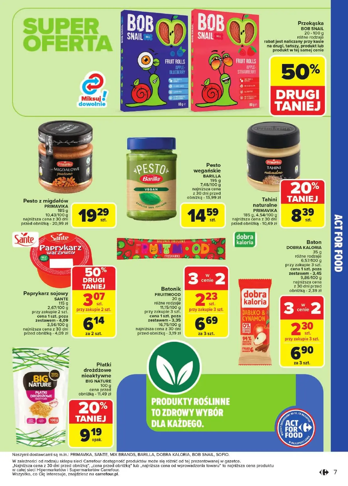 gazetka promocyjna Carrefour Market Zasmakuj się z Act for food - Strona 7