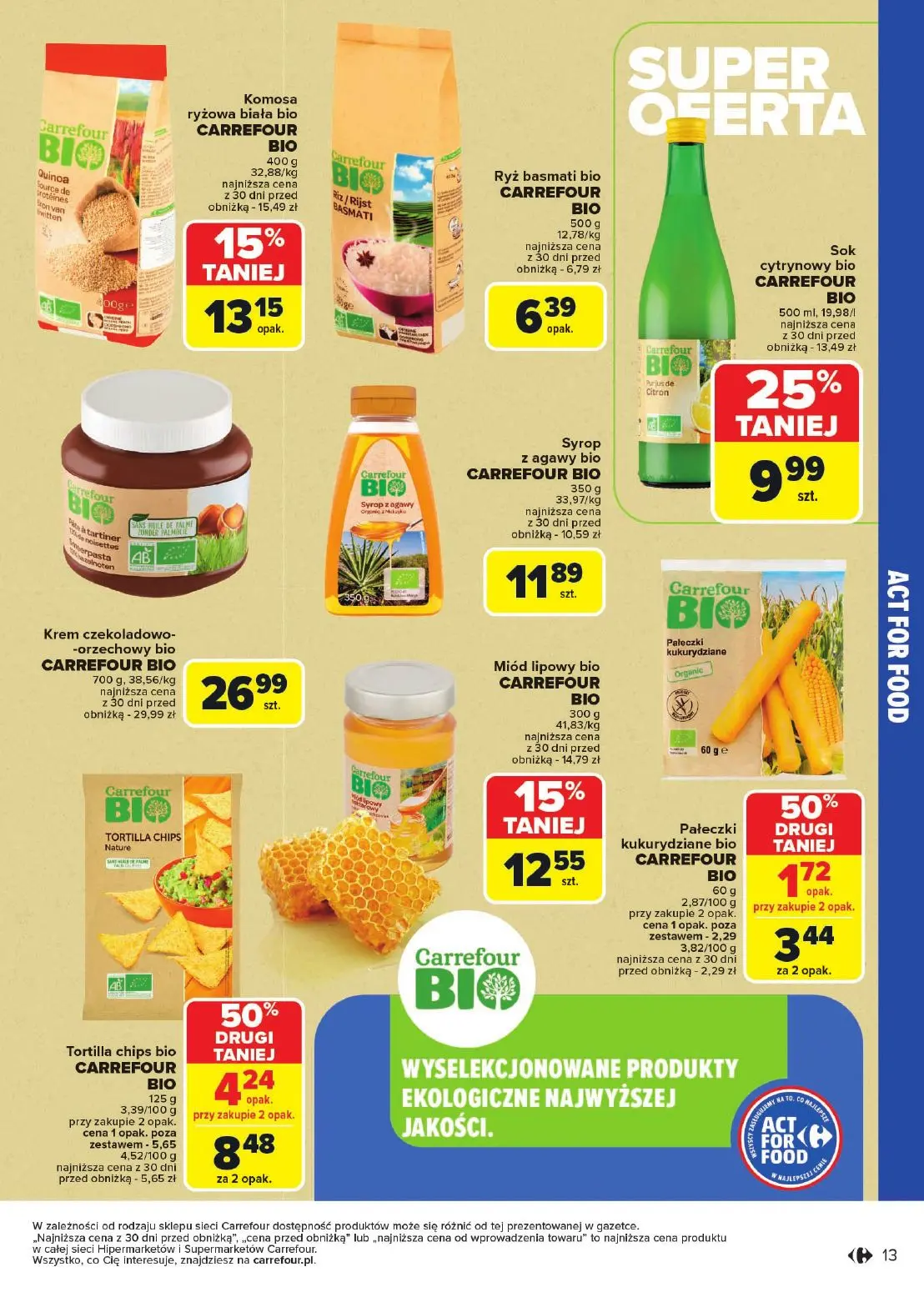 gazetka promocyjna Carrefour Market Zasmakuj się z Act for food - Strona 13