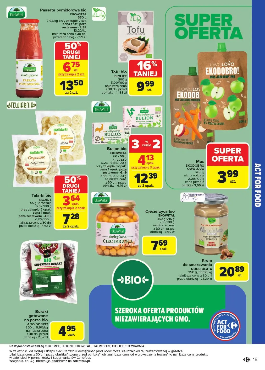 gazetka promocyjna Carrefour Market Zasmakuj się z Act for food - Strona 15