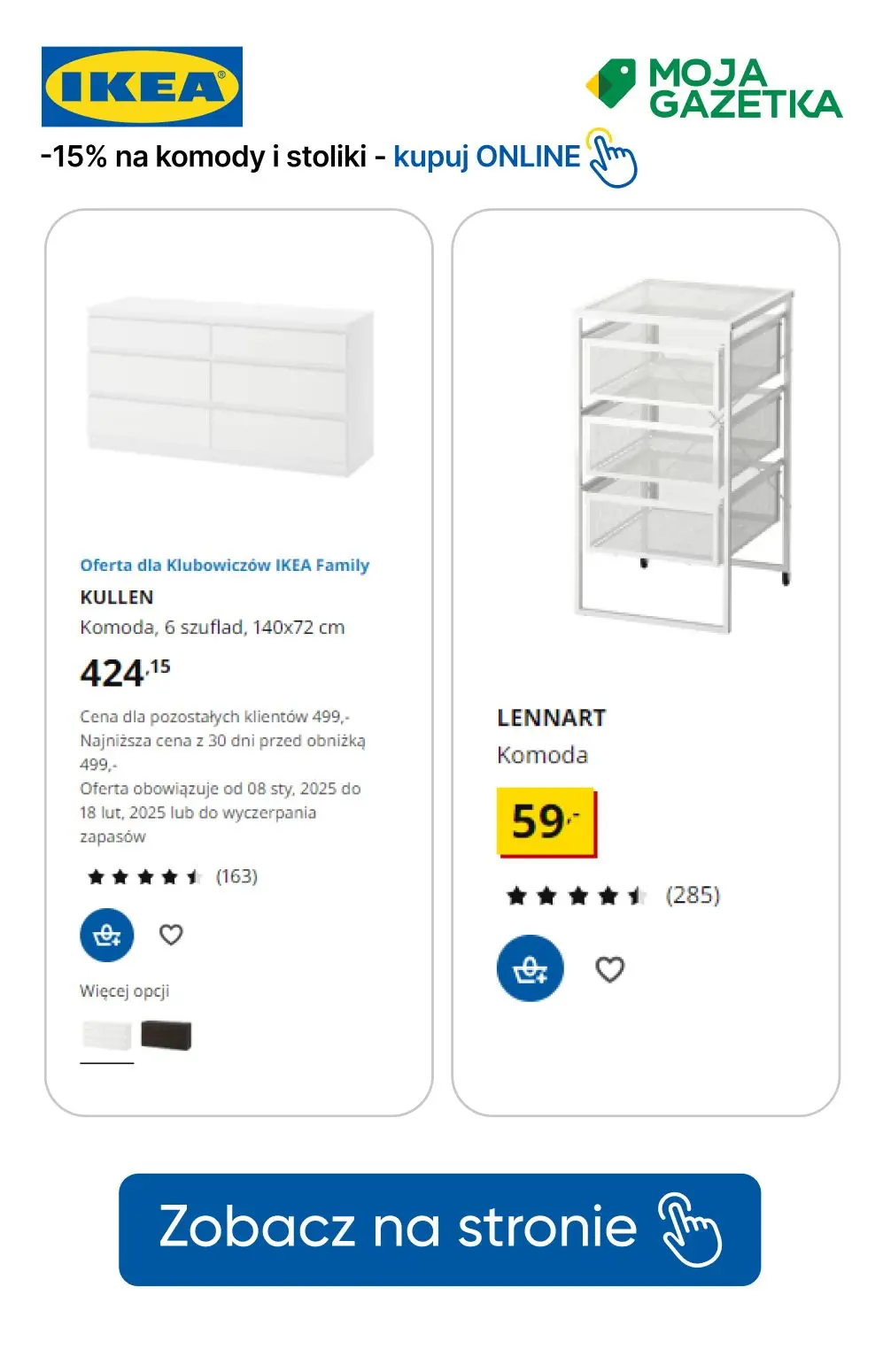 gazetka promocyjna IKEA Wejdź do Klubu i zgarnij zniżkę na komody i stoliki! - Strona 7