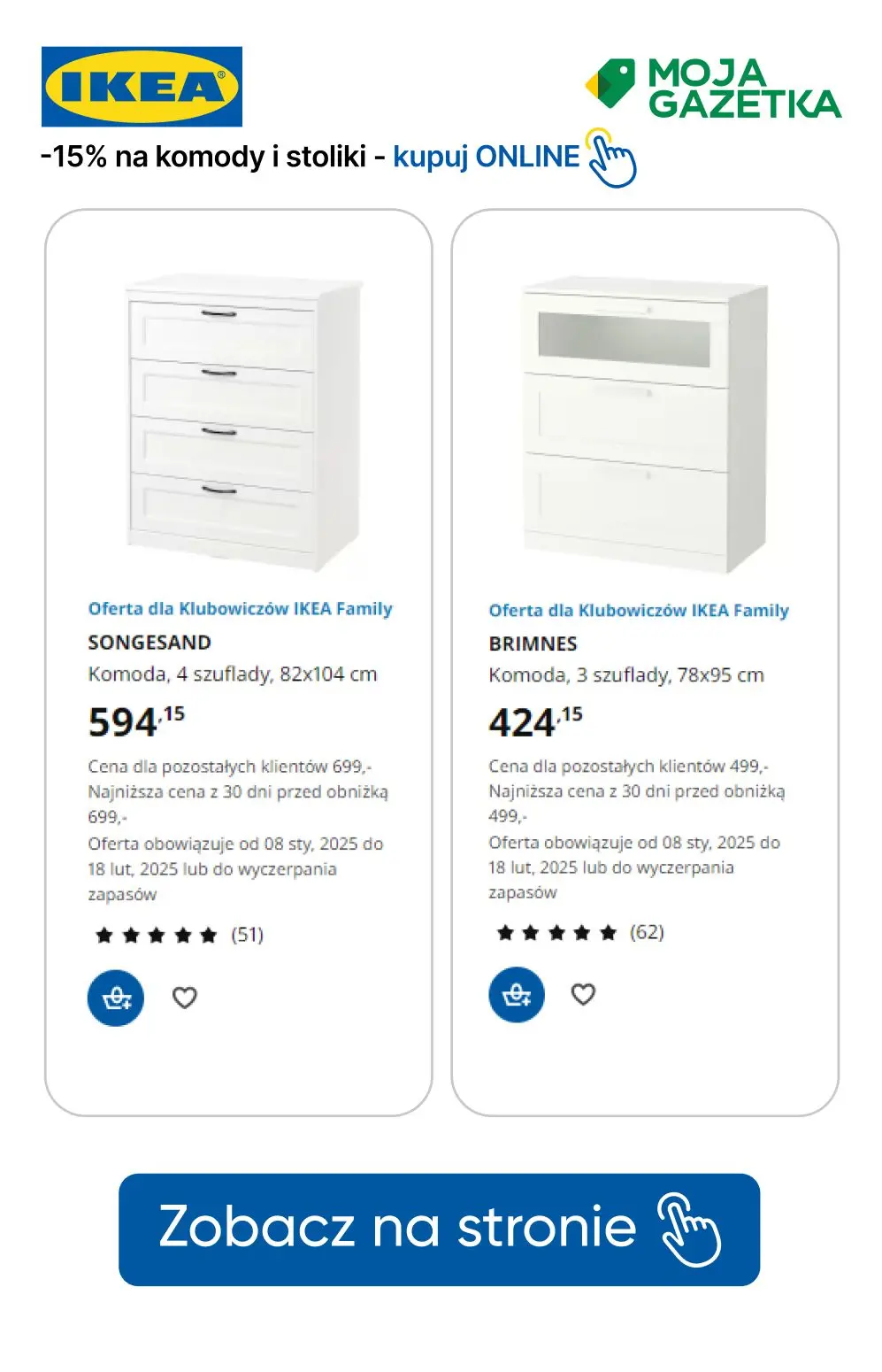 gazetka promocyjna IKEA Wejdź do Klubu i zgarnij zniżkę na komody i stoliki! - Strona 31