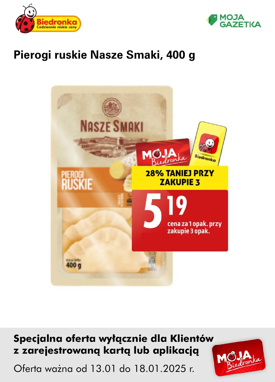 gazetka promocyjna Biedronka Oferta z kartą Moja Biedronka - Strona 7