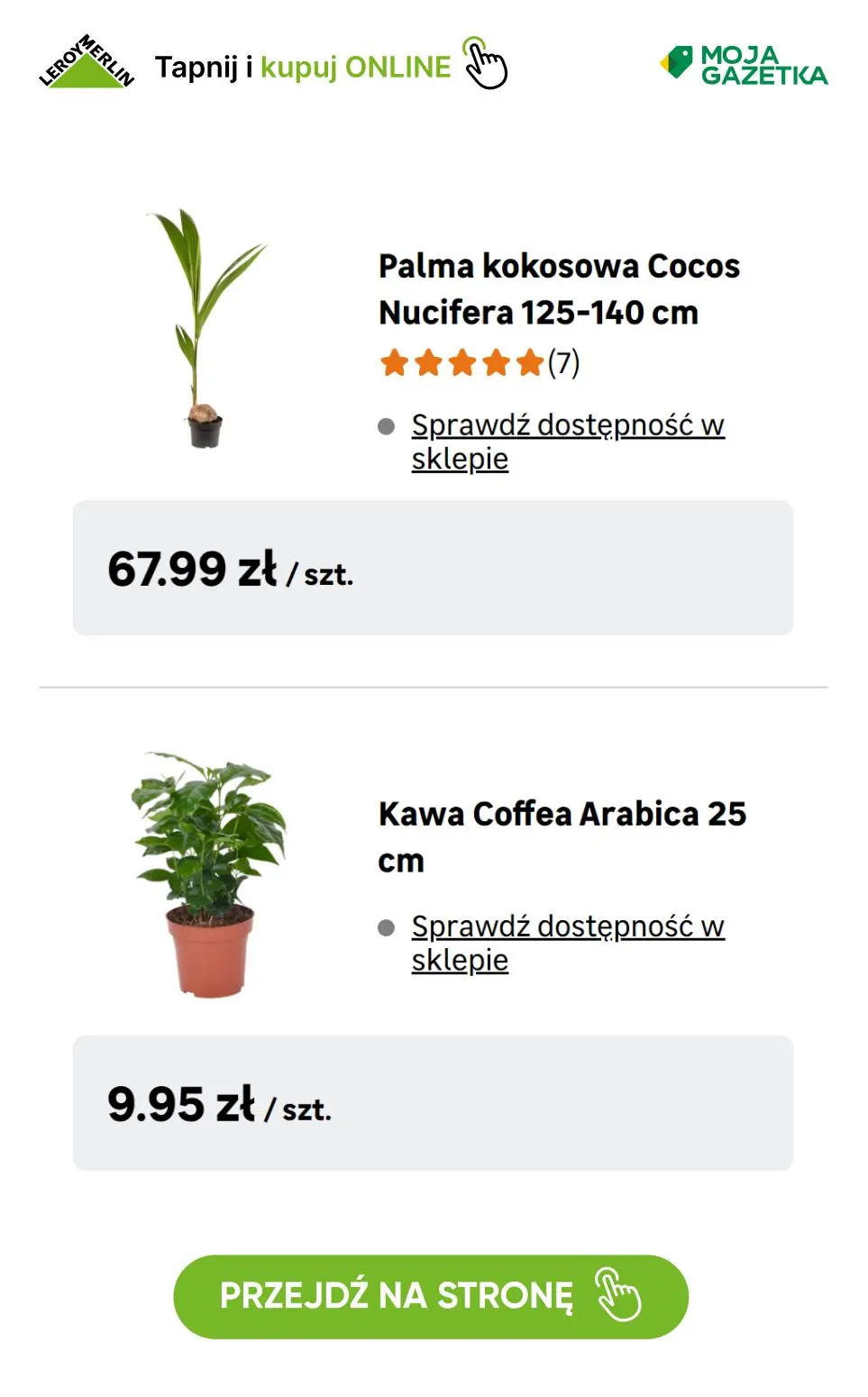 gazetka promocyjna Leroy Merlin Kup w Klubie 3 i zapłać jak za 2 - Rośliny ogrodowe i domowe! - Strona 37