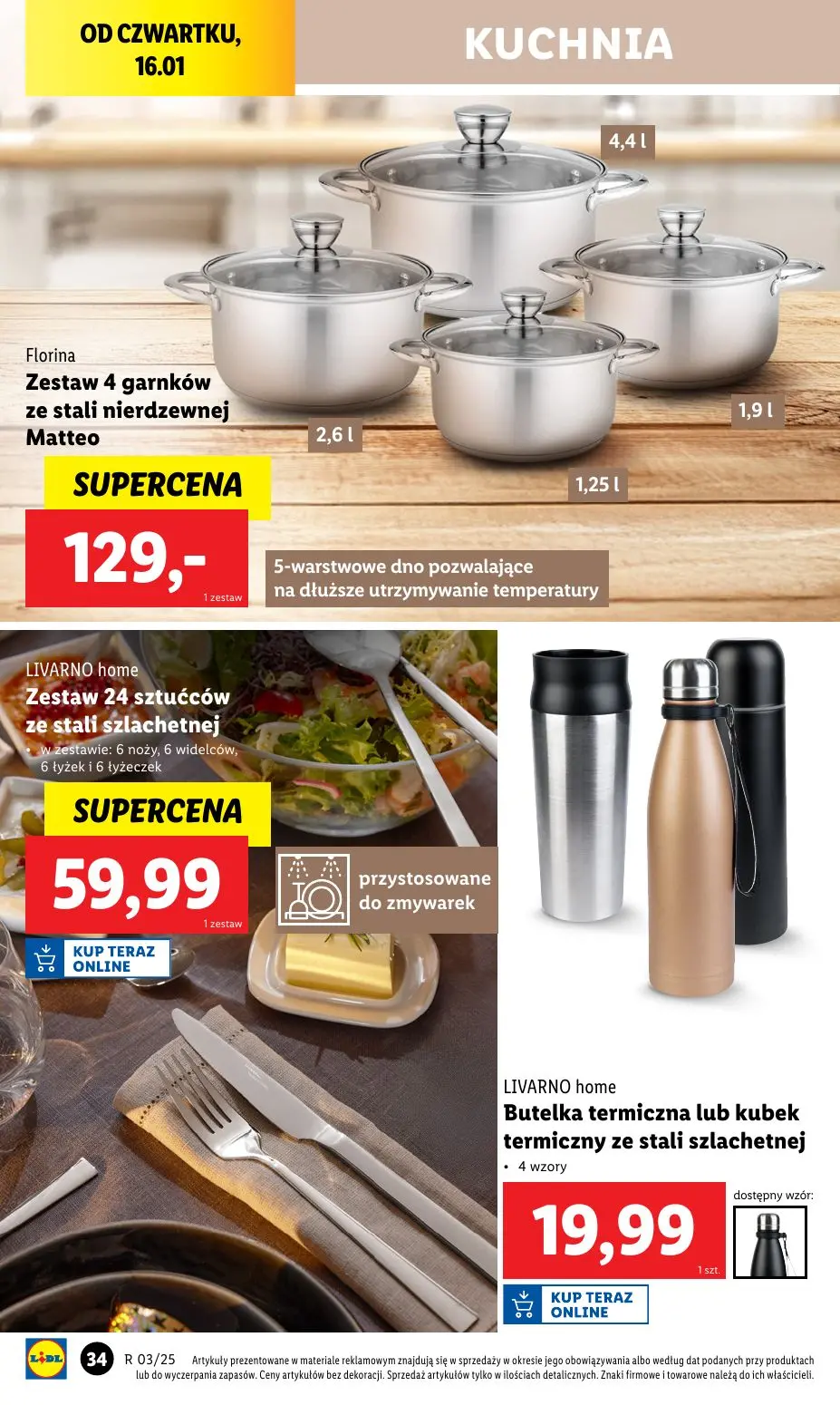 gazetka promocyjna LIDL Katalog okazji, od poniedziałku - Strona 34