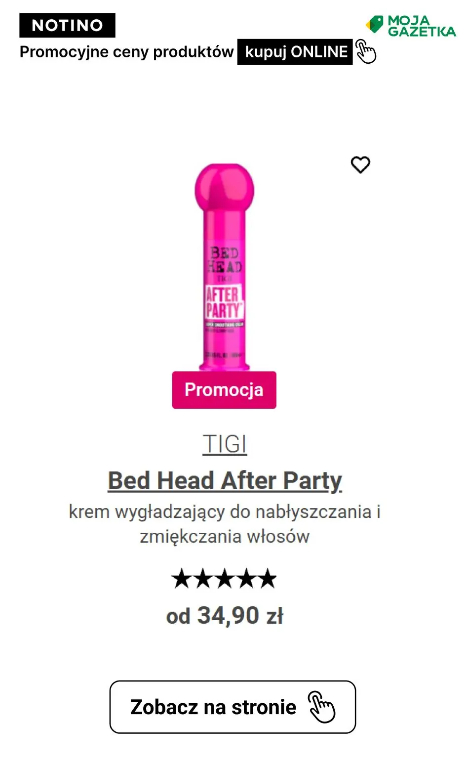 gazetka promocyjna Notino PROMOCJE NOTINO NA PERFUMY I KOSMETYKI! Sprawdź ulubione produkty w promocyjnych cenach. - Strona 20